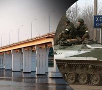 Окупанти не підпускають місцевих до Антонівського мосту після влучання, поводяться неадекватно