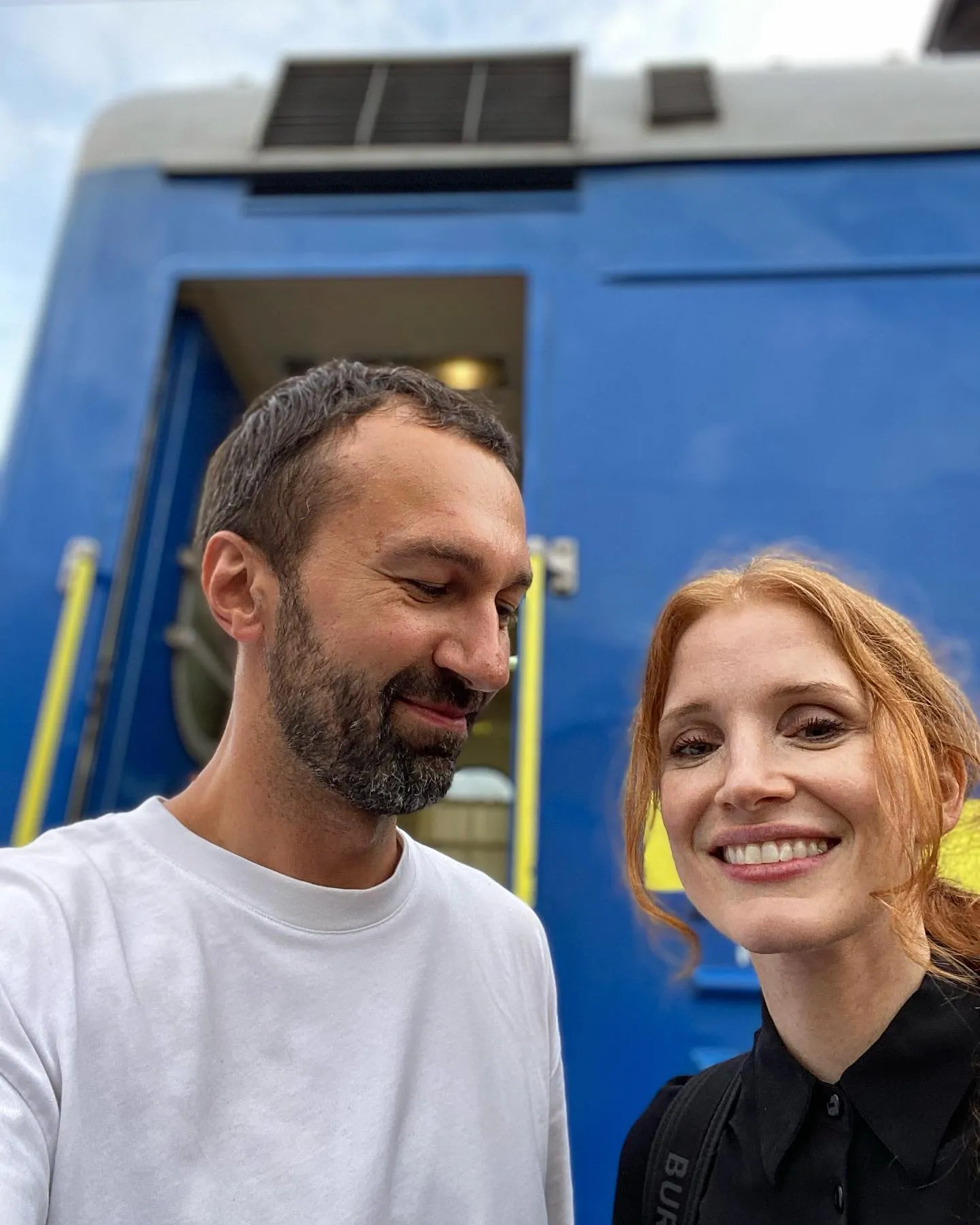 Джессика Честейн в Украине: фото с Лещенко Джессика Честейн в Украине: фото с Лещенко
