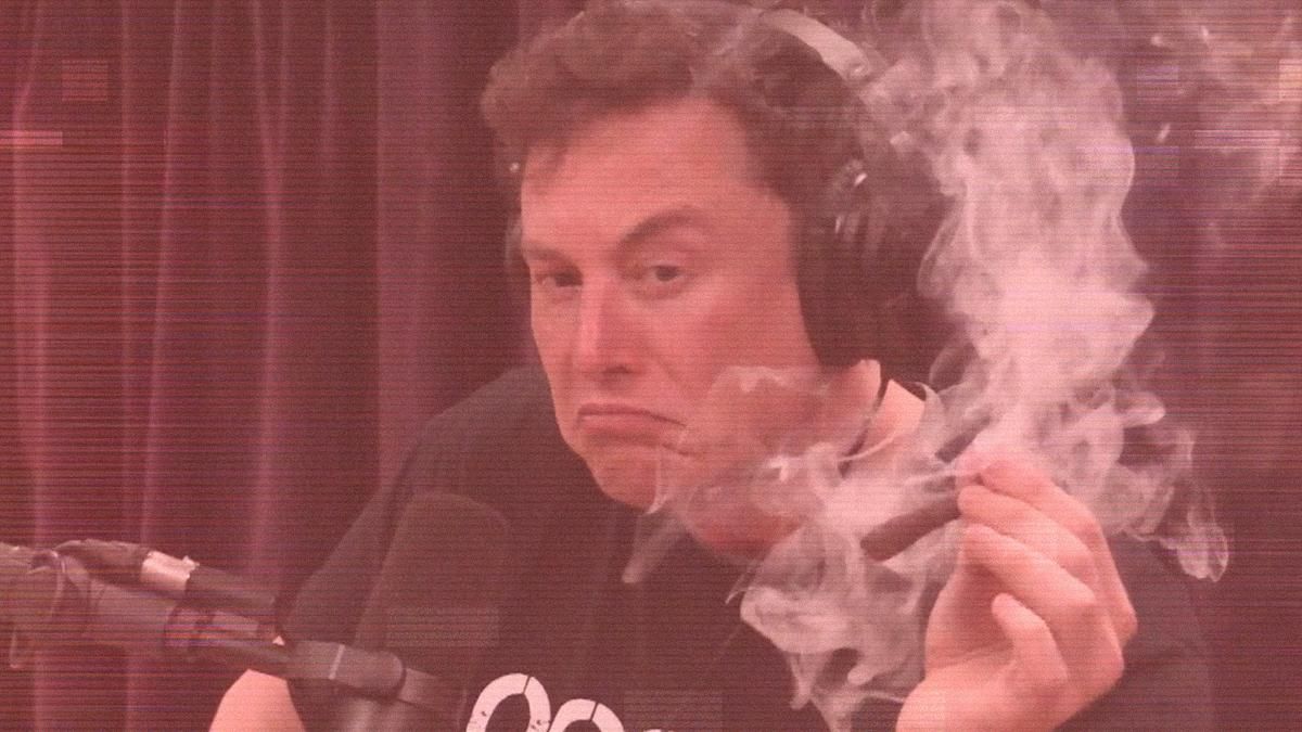 Ілон Маск мусив проходити тест на наркотики після куріння в ефірі подкасту Джо Рогана - Техно Ілон Маск мусив проходити тест на наркотики після куріння в ефірі подкасту Джо Рогана - Техно