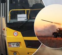 Автобус с переселенцами из Мелитополя попал под артобстрел в Каменском