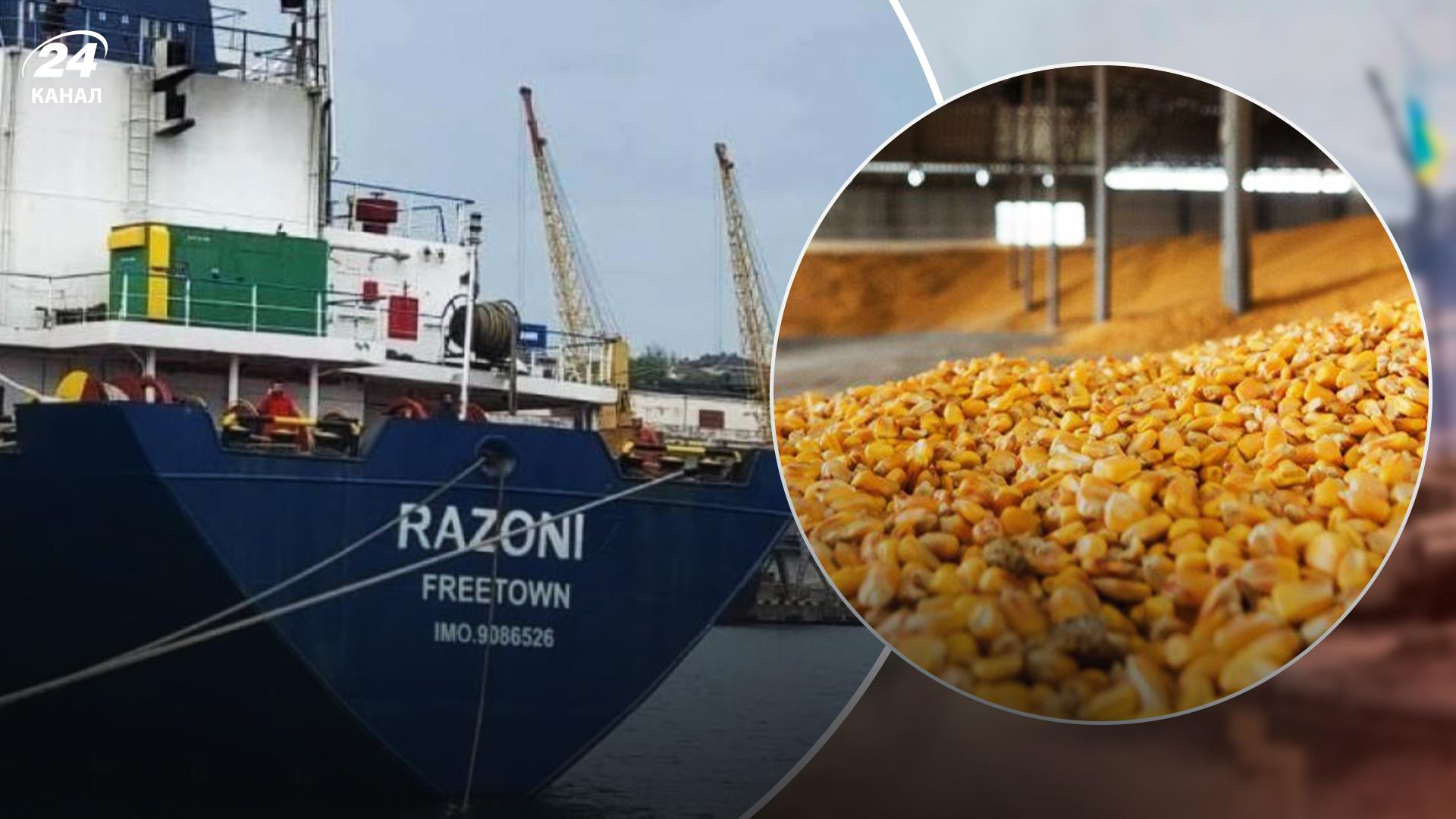 Судно RAZONI прибуло в Ліван - покупець відмовився прийняти українське зерно - 24 Канал