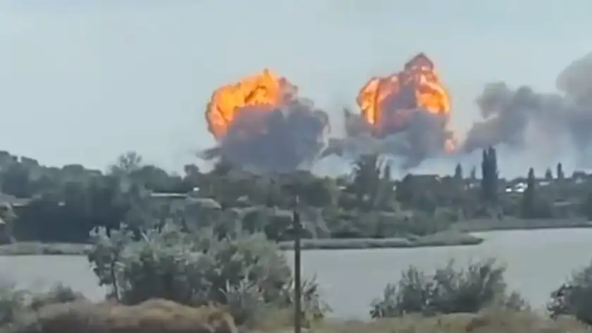 Взрывы в Крыму сегодня – показали полное видео