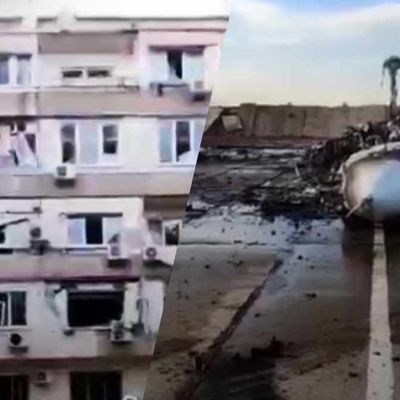 Выбитые окна и уничтоженные самолеты: в сети показали последствия взрывов в Крыму