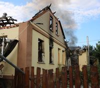 В Циркунах Харьковской области от вражеского обстрела вспыхнули сразу 16 пожаров