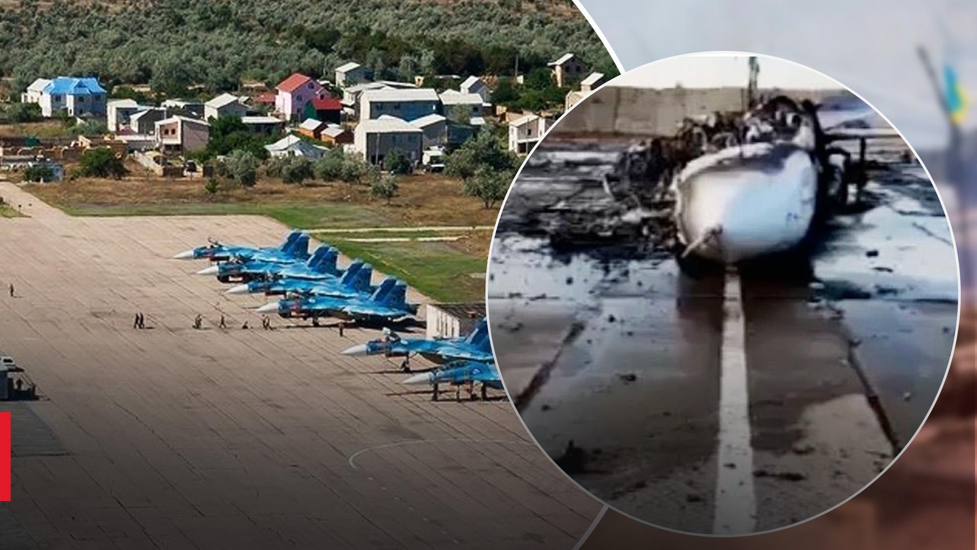 росіяни брешуть про вцілі літаки в аеропорту "Саки"