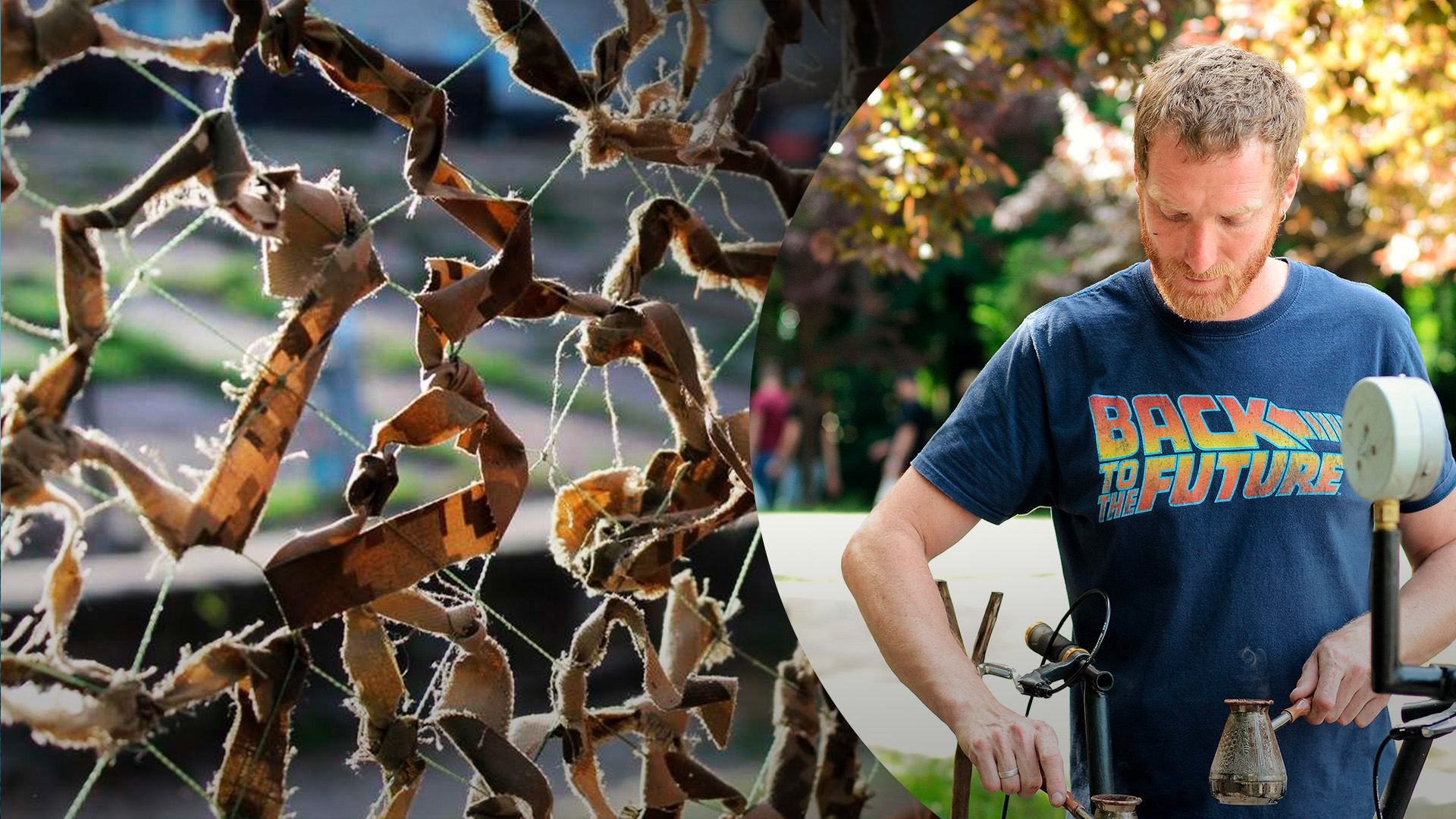 Переселенец из Херсона зовет плести маскировочные сетки во Львове - время и место Переселенец из Херсона зовет плести маскировочные сетки во Львове - время и место