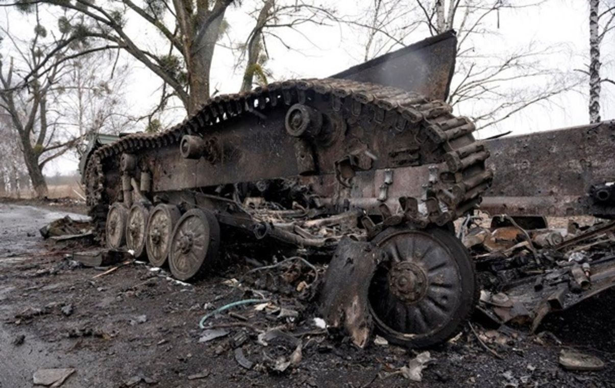 Уничтоженный танк Т-72, фото иллюстративный.
