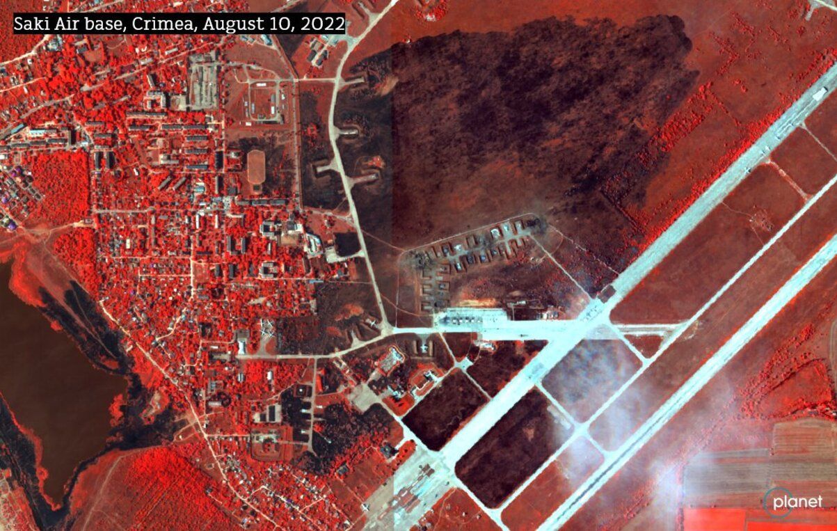 З’явилися нові кадри наслідків вибухів у Криму - в інфрачервоному діапазоні