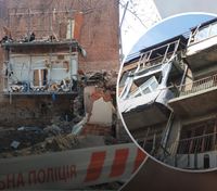 окупанти вдарили у двір житлового будинку в центрі Харкова: кадри жахливих наслідків "прильоту"