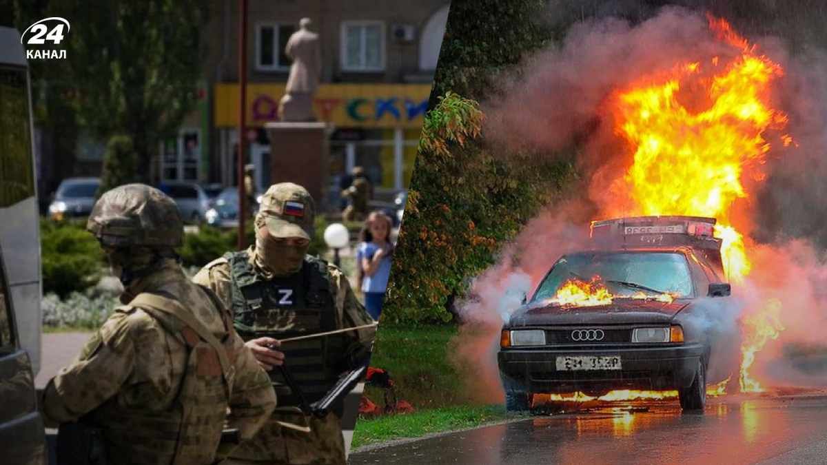 У на Луганщині Старобільську підірвали авто колаборанта У на Луганщині Старобільську підірвали авто колаборанта