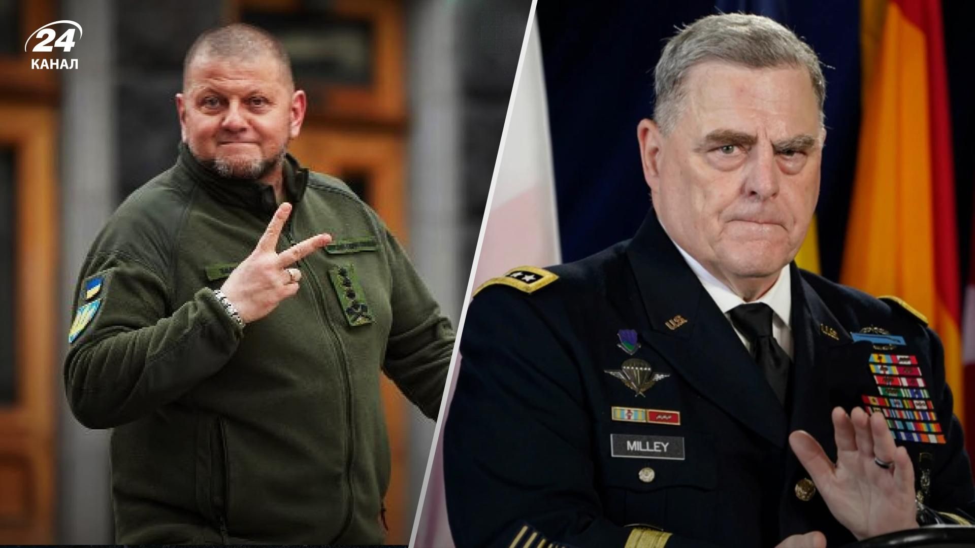 Валерій Залужний поговорив з Марком Міллі про втрати росіян у війні Валерій Залужний поговорив з Марком Міллі про втрати росіян у війні