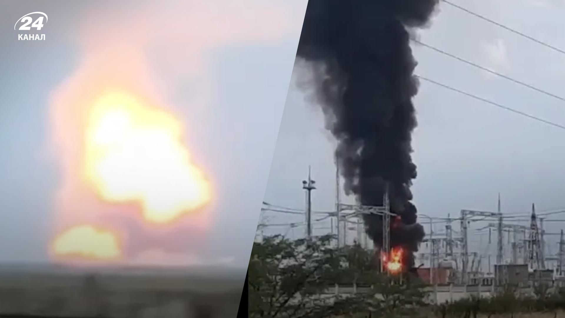 Вибух біля Джанкоя сьогодні - пожежа спалахнула на підстанції та складах з боєприпасами Вибух біля Джанкоя сьогодні - пожежа спалахнула на підстанції та складах з боєприпасами