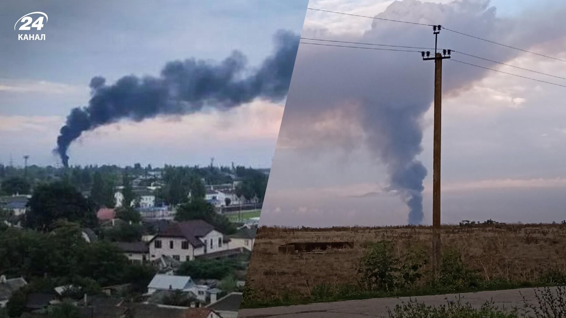Взрывы в Крыму возле Джанкоя 16 августа 2022 – виде и фото