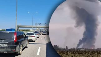 Після вибухів на виїзді з окупованого Криму утворилися величезні черги