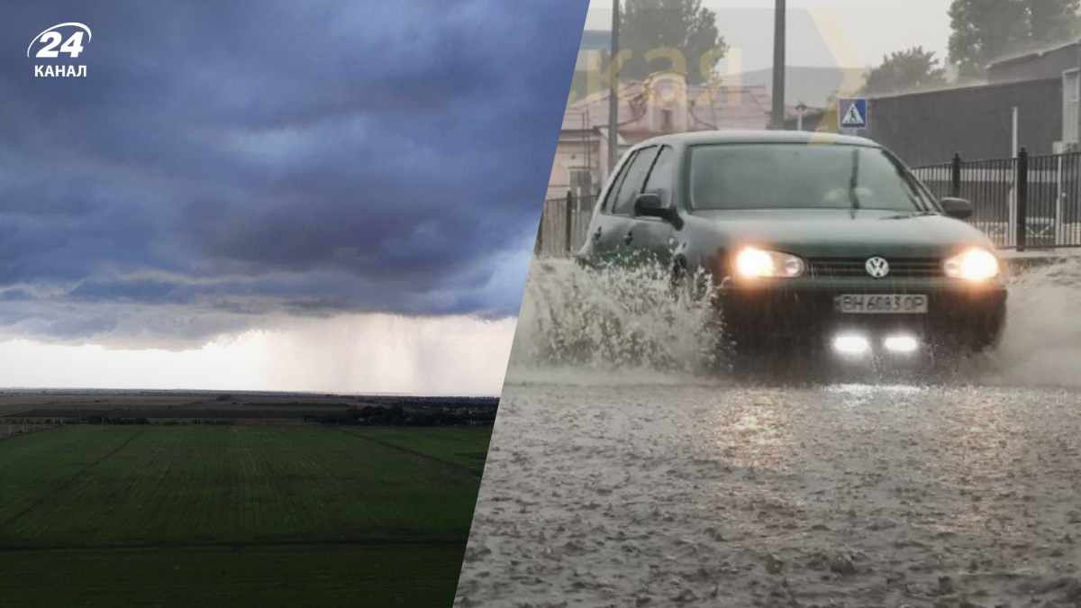 Ливень в Одессе - пошел град, затопило улицы - видео Ливень в Одессе - пошел град, затопило улицы - видео