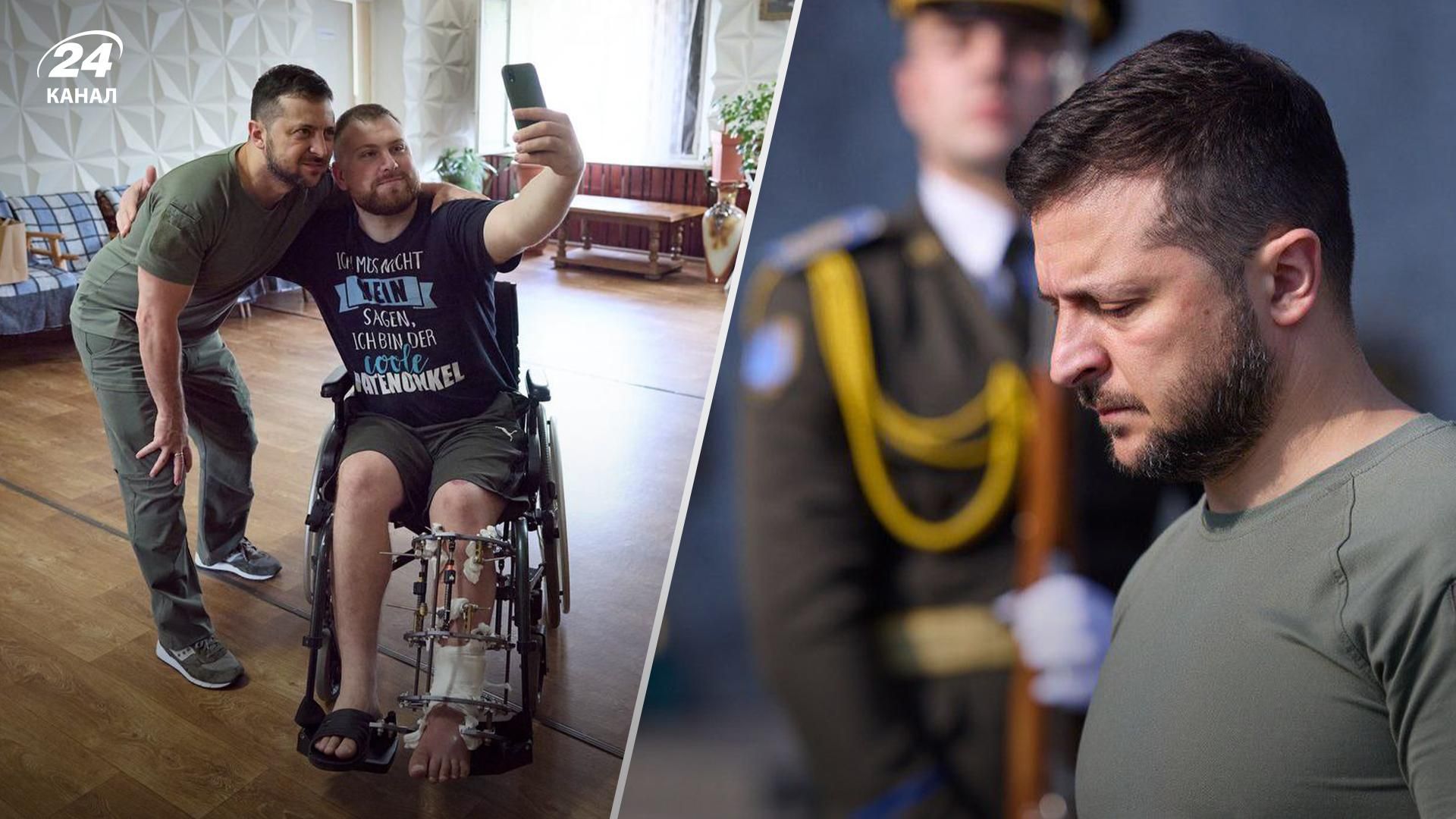 Зеленський вже прибув на Львівщину: відвідав військових у лікарні - 24 Канал Зеленський вже прибув на Львівщину: відвідав військових у лікарні - 24 Канал