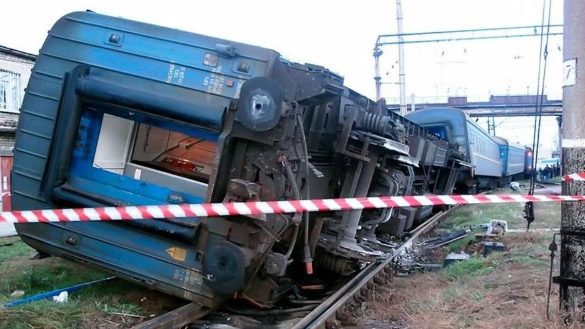 В Харьковской области сошел грузовой поезд В Харьковской области сошел грузовой поезд