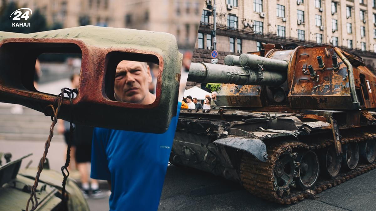 Парад знищеної техніки в Києві 