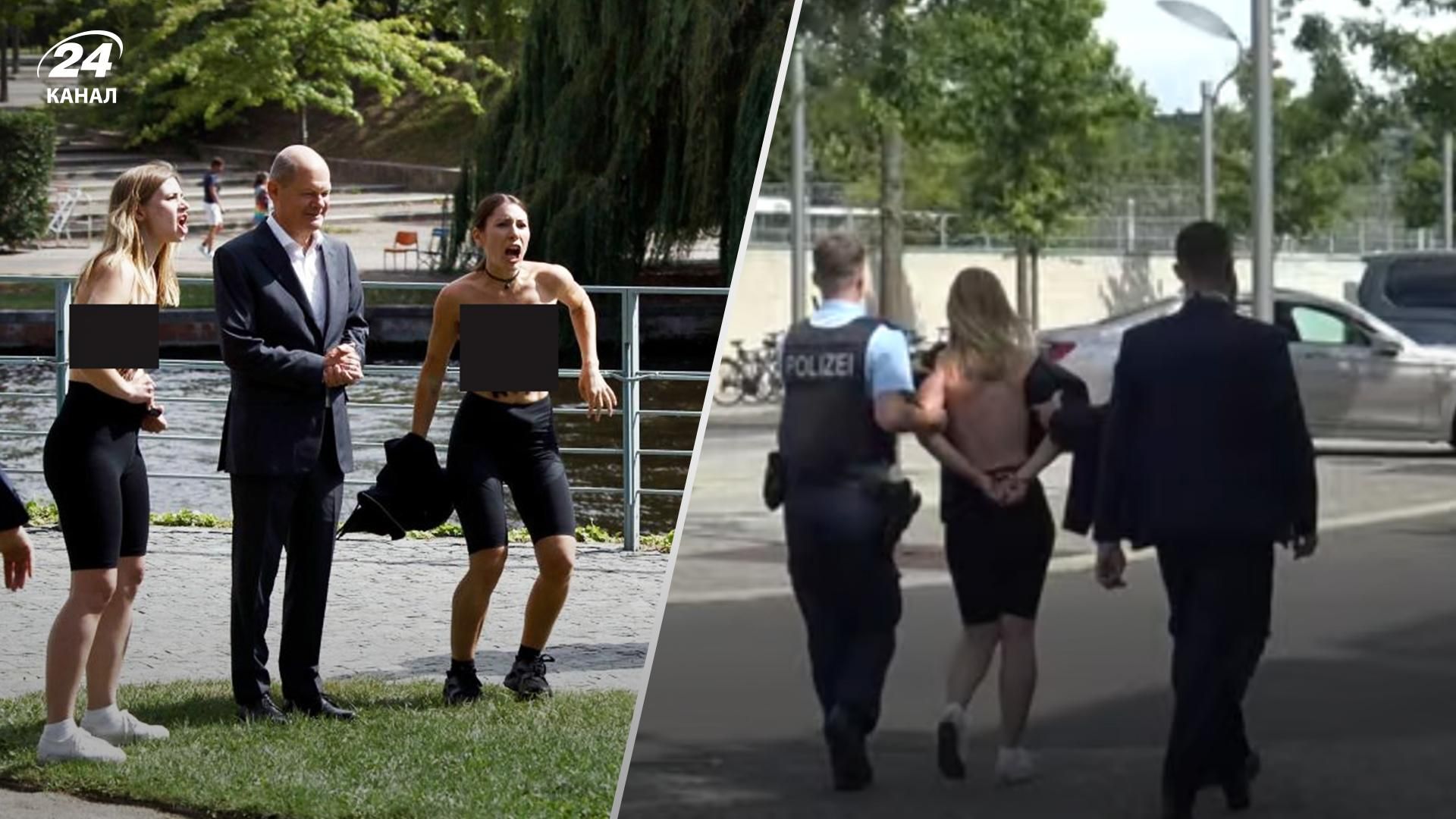 Як активістки FEMEN закликали Шольца ввести газове ембарго – деталі Як активістки FEMEN закликали Шольца ввести газове ембарго – деталі