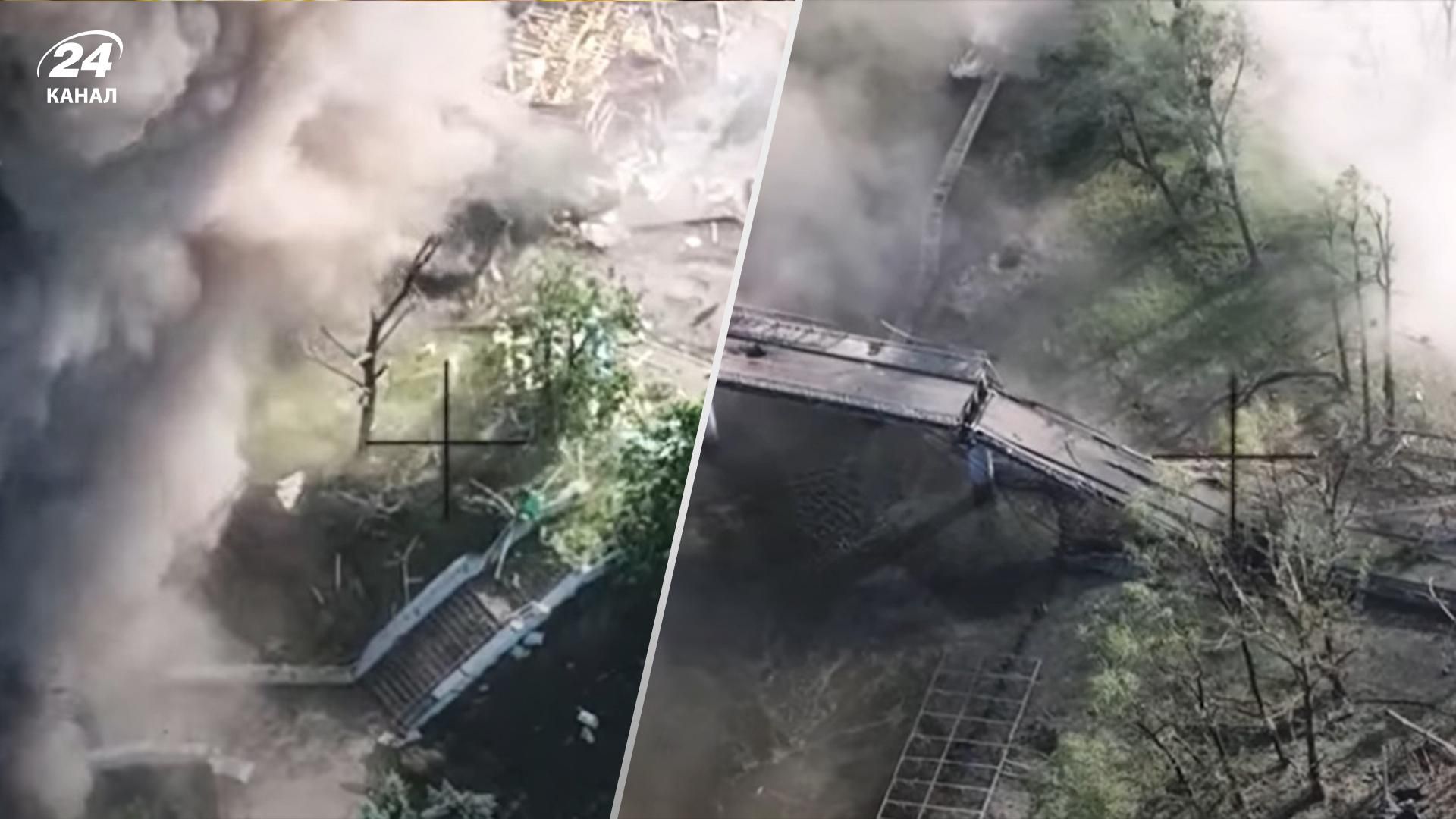 ССО показали, як знищили важливий для окупантів міст на Донеччині ССО показали, як знищили важливий для окупантів міст на Донеччині