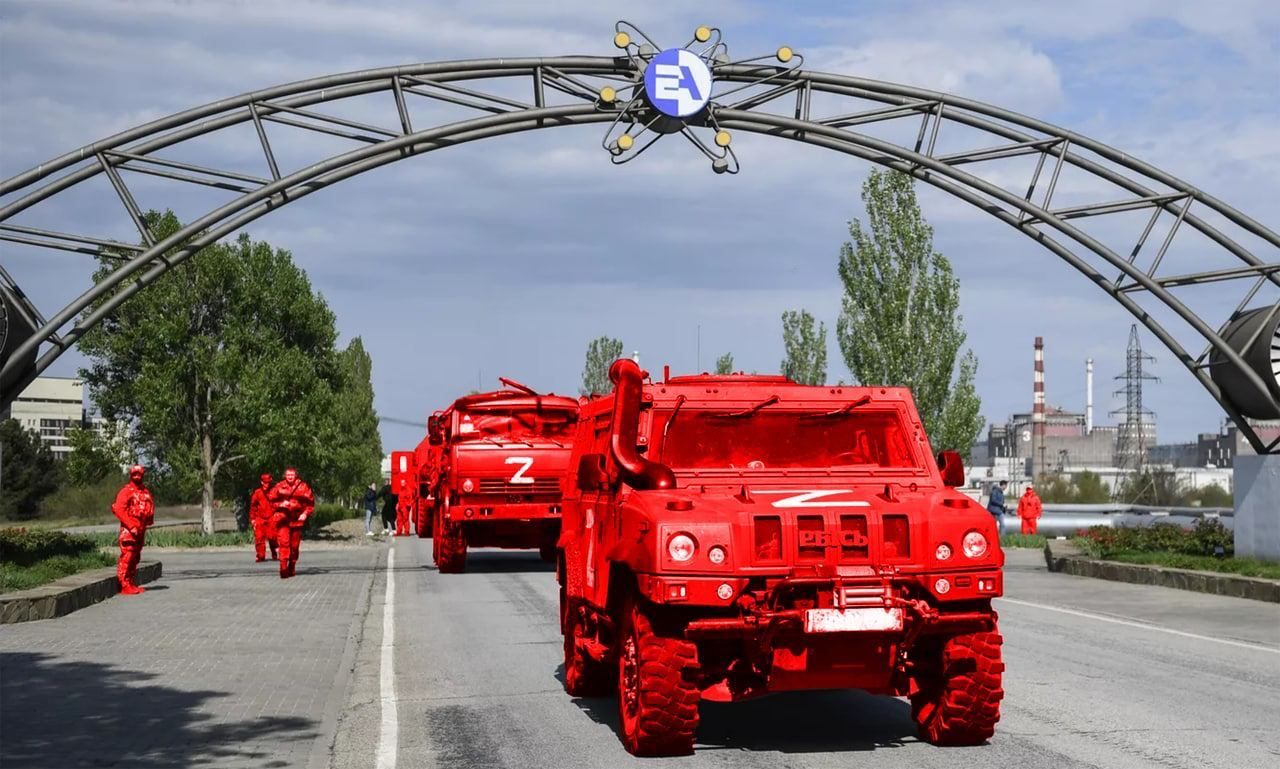 росіяни завезли на Запорізьку АЕС ще більше військових і техніки