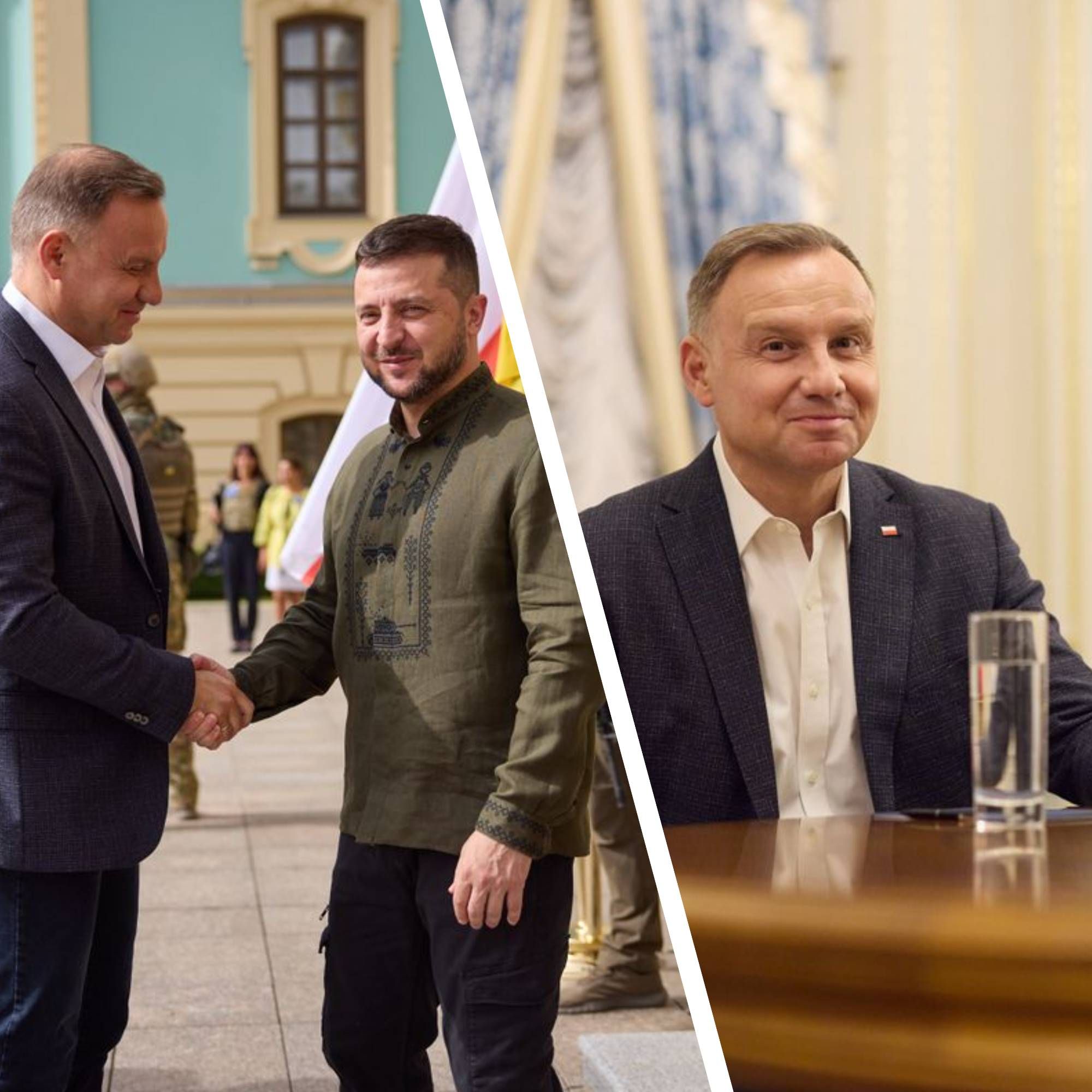 Анджей Дуда приїхав до Києва - як Зеленський зустрів Дуду в Маріїнському палаці Анджей Дуда приїхав до Києва - як Зеленський зустрів Дуду в Маріїнському палаці