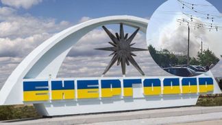 В Энергодаре после взрывов загорелся лес в районе Запорожской АЭС: пожар усиливается