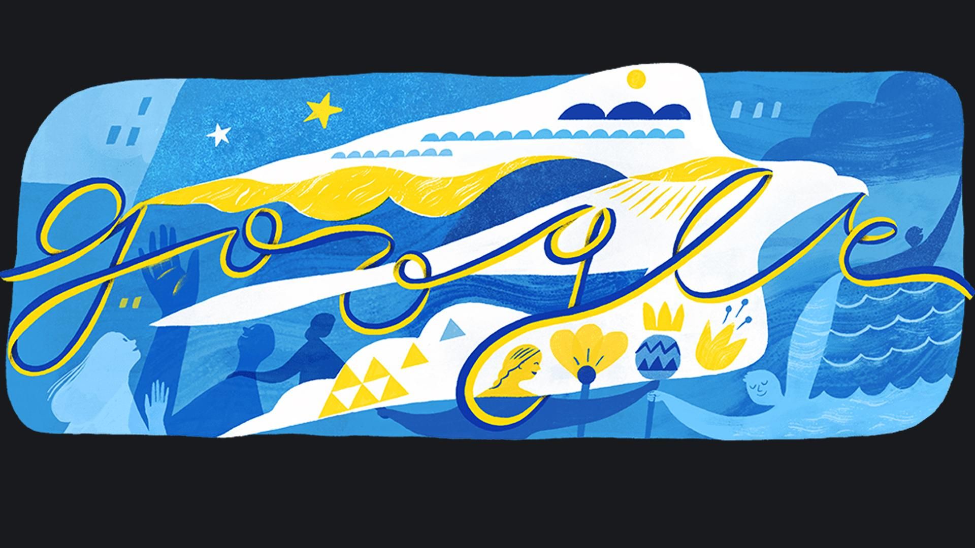 Google создал выпусти дудл в День Независимости Украины