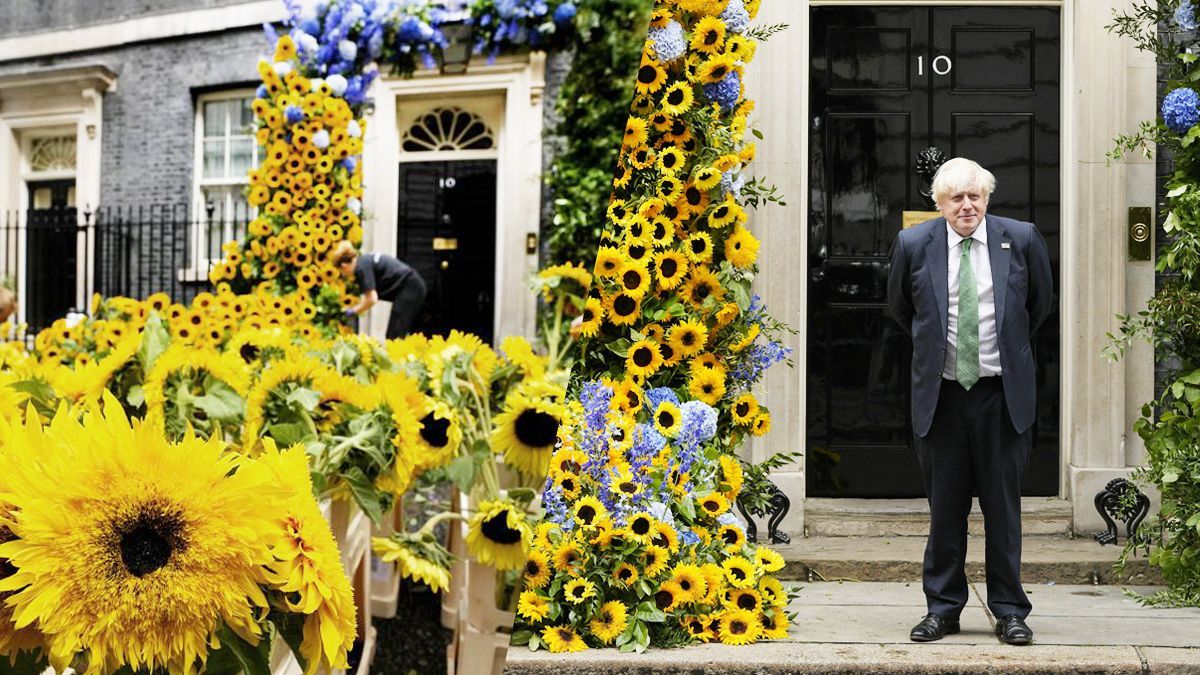 Резиденція Джонсона в Лондоні стала синьо-жовтою