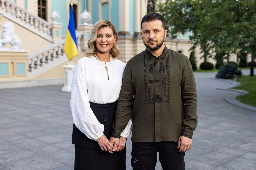 Елена и Владимир Зеленские в вышитых сорочках