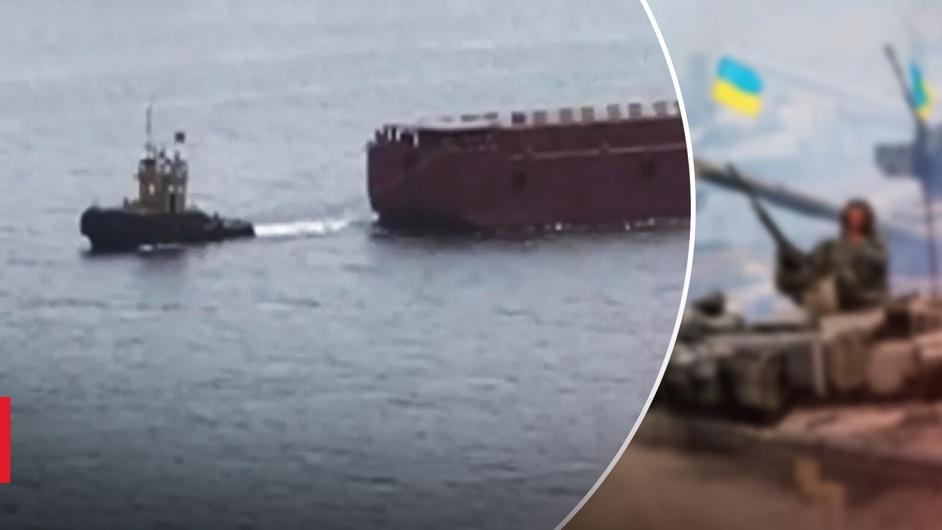 Оккупанты стягивают баржи под Антоновский мост – хотят сделать альтернативную переправу Оккупанты стягивают баржи под Антоновский мост – хотят сделать альтернативную переправу