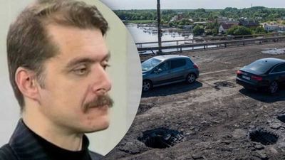 Колону підловили, коли вона їхала Антонівським мостом – активіст розповів про стан мосту