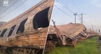Як виглядають вагони потяга, які розстріляла росія у Чаплиному: кадри, від яких стигне кров Як виглядають вагони потяга, які розстріляла росія у Чаплиному: кадри, від яких стигне кров