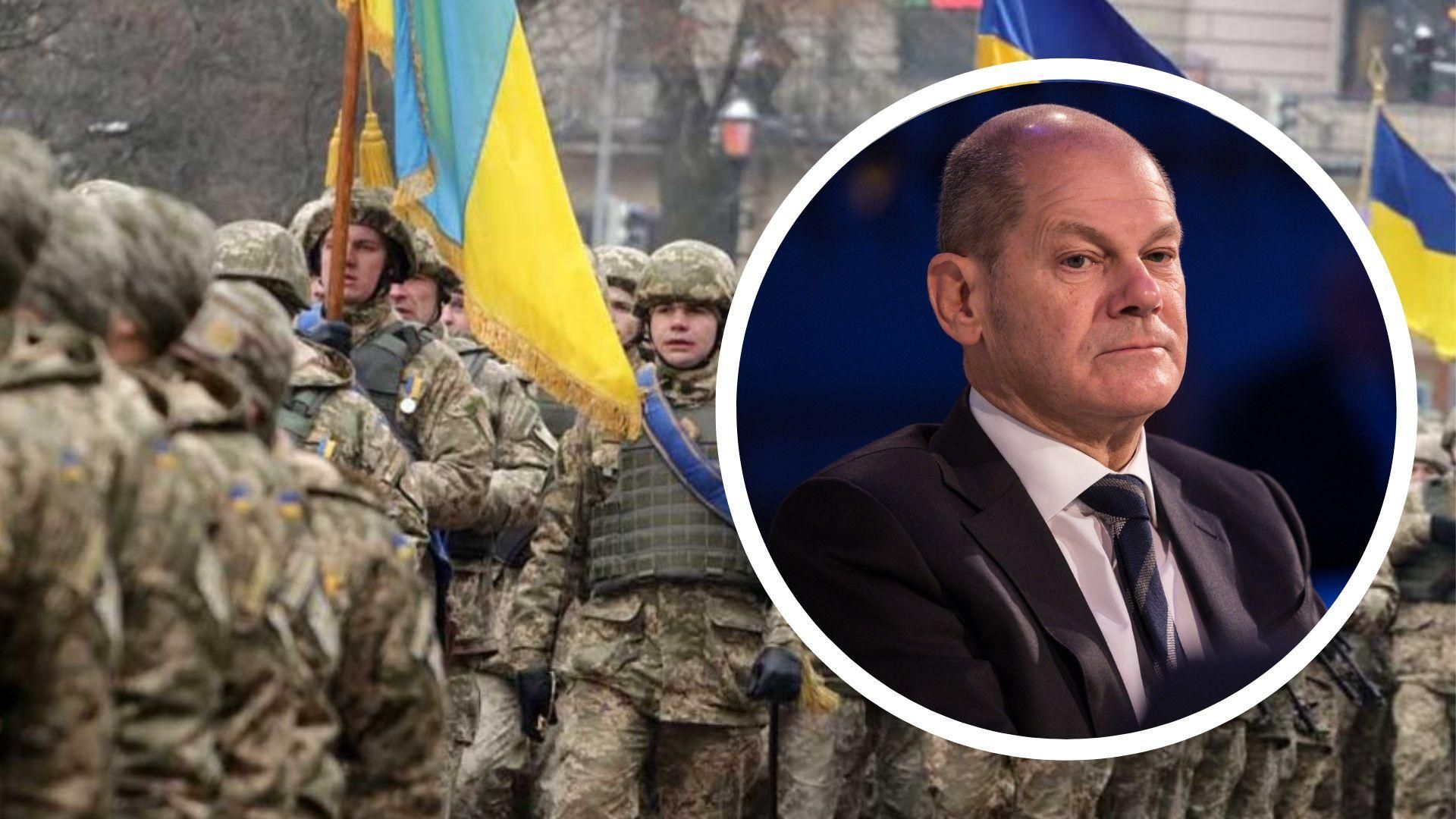 Шольц знову обіцяв зброю Шольц знову обіцяв зброю