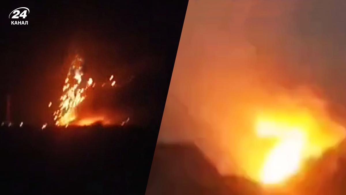 На Херсонщині вибухнули кілька складів росіян На Херсонщині вибухнули кілька складів росіян