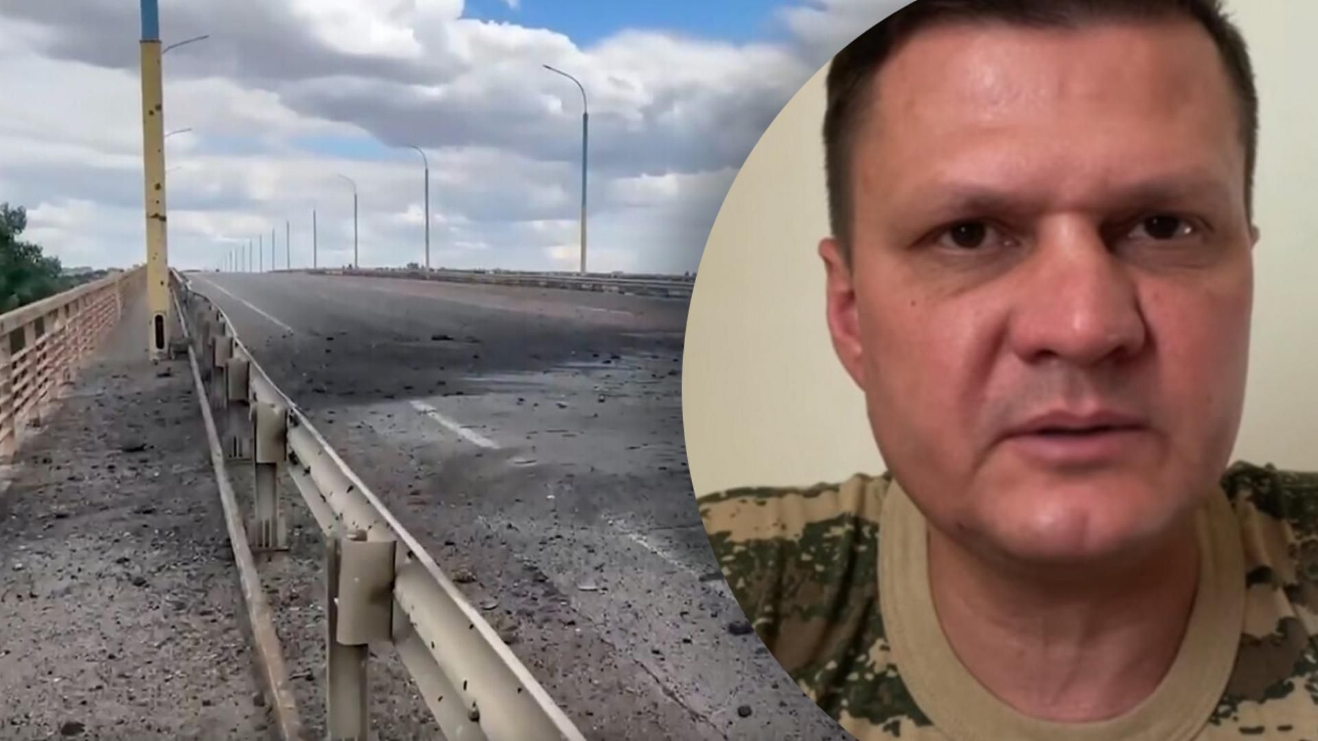 Хлань прокоментував удари по Антонівському мосту Хлань прокоментував удари по Антонівському мосту