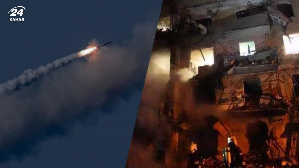 В Харькове ракета попала в жилой дом