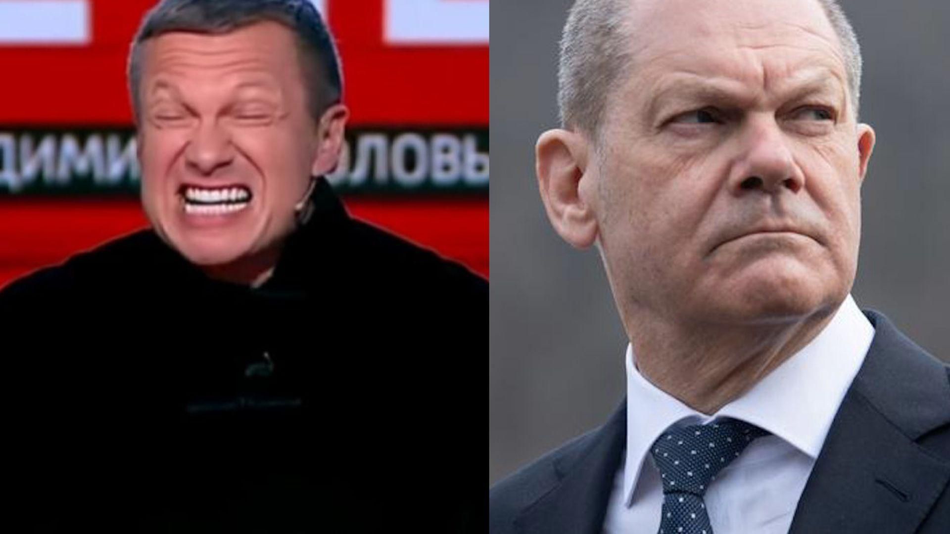 соловйов кумедно пригрозив Шольцу соловйов кумедно пригрозив Шольцу