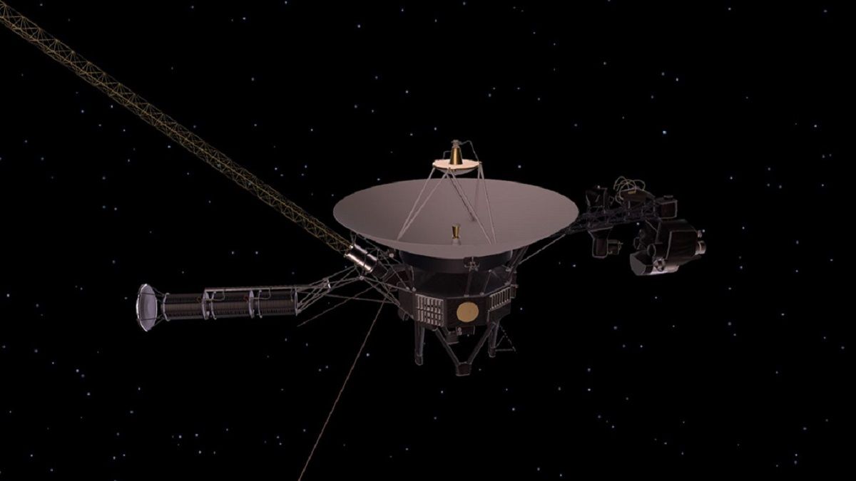 Космический аппарат "Вояджер-1" (рендер) Космический аппарат "Вояджер-1" (рендер)