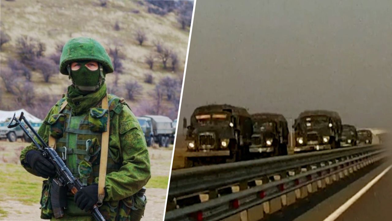 В оккупированном Крыму россияне перевозили военную технику - причина В оккупированном Крыму россияне перевозили военную технику - причина