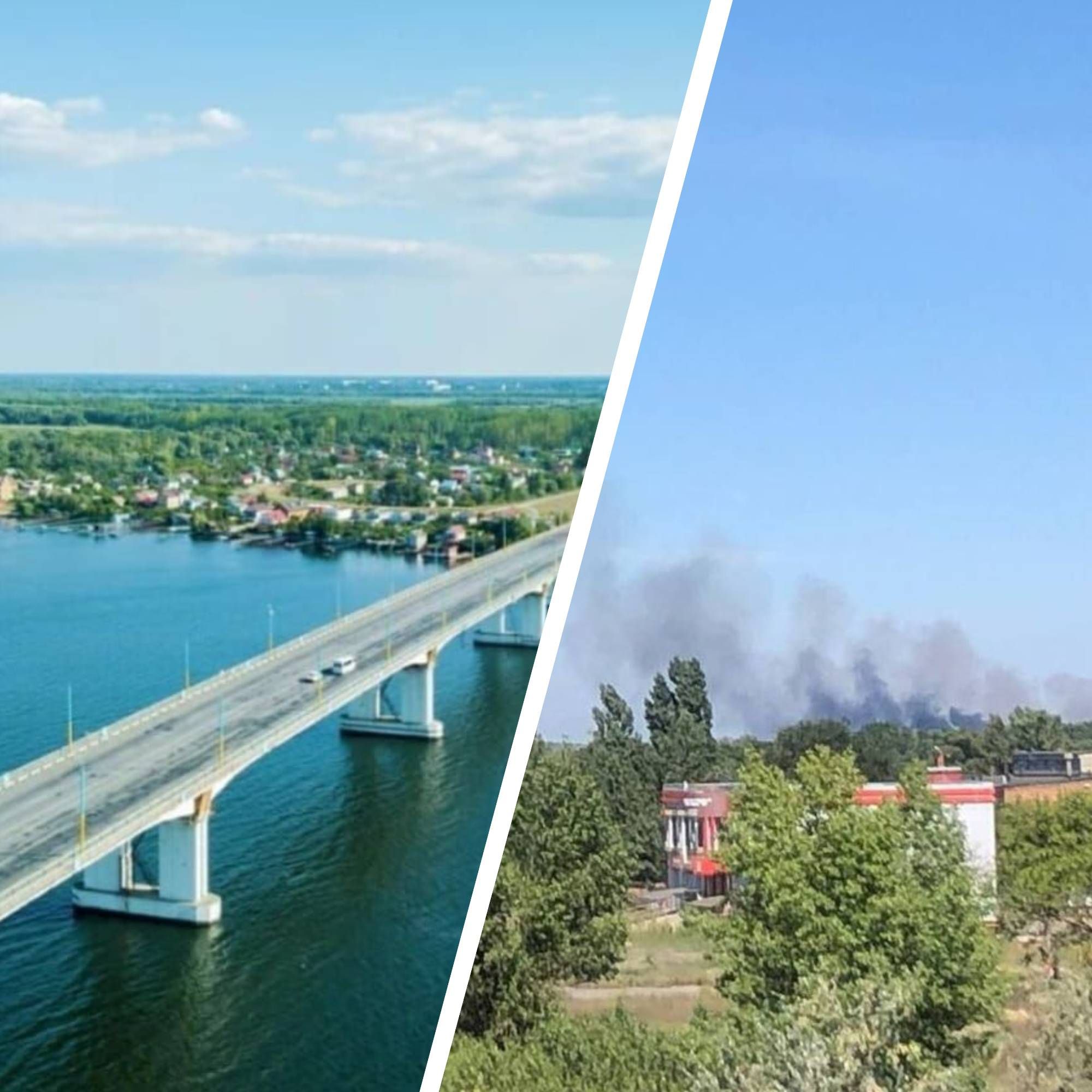 Антонівський міст - що за задимлення видно на Херсонщині біля мосту Антонівський міст - що за задимлення видно на Херсонщині біля мосту