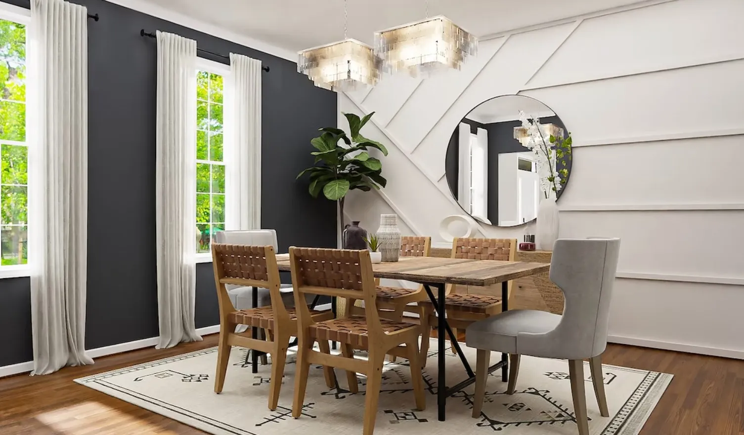 Акцент потрібно робити на короткій стіні Акцент потрібно робити на короткій стіні