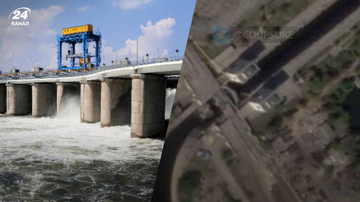 Мост возле Новой Каховки мог обрушиться - спутниковые фото - 24 Канал