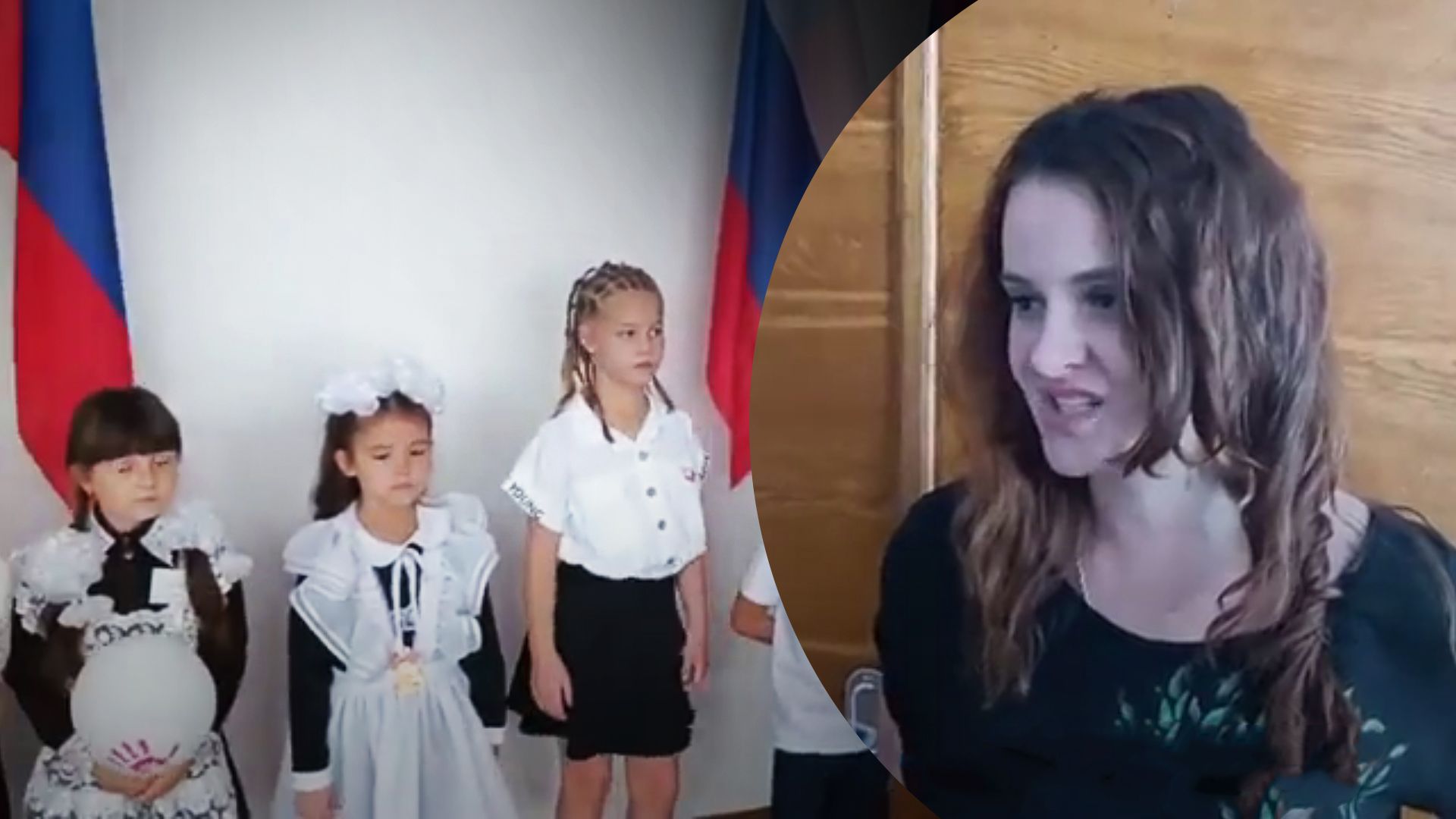 Росіянка промивала мізки маленьким українцям – відео Росіянка промивала мізки маленьким українцям – відео