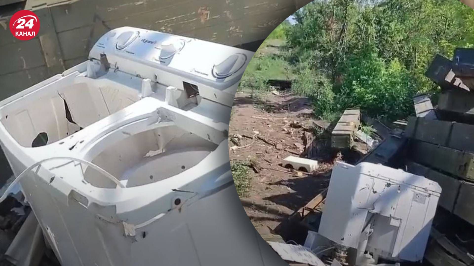 Окупанти знову крадуть пральні машини - фото з Херсонщини Окупанти знову крадуть пральні машини - фото з Херсонщини