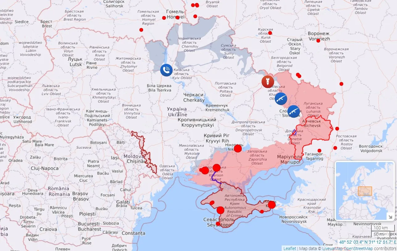 Карта бойових дій станом на 7 вересня Карта бойових дій станом на 7 вересня