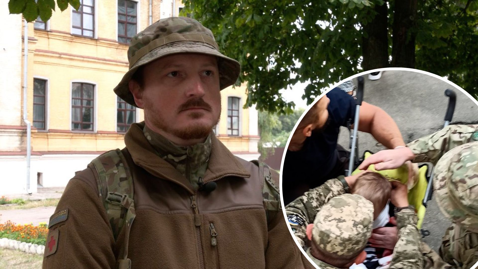 Ребенка, пострадавшего от взрыва в Чернигове, первыми спасали военные Ребенка, пострадавшего от взрыва в Чернигове, первыми спасали военные