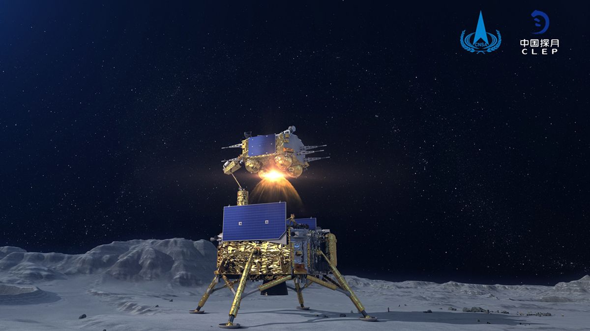 Китайський зонд Чан'е-5 нібито знайшов на Місяці новий мінерал - Техно