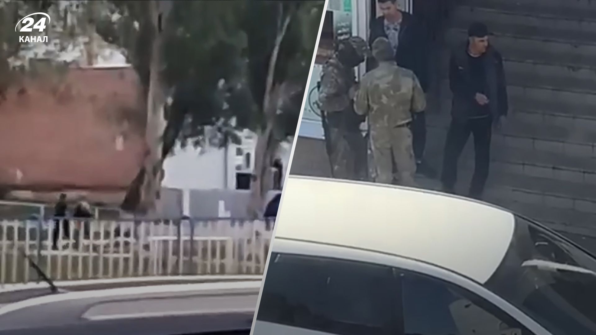 В центре оккупированного Луганска ловят мужчин, чтобы отправить на войну - видео - 24 Канал