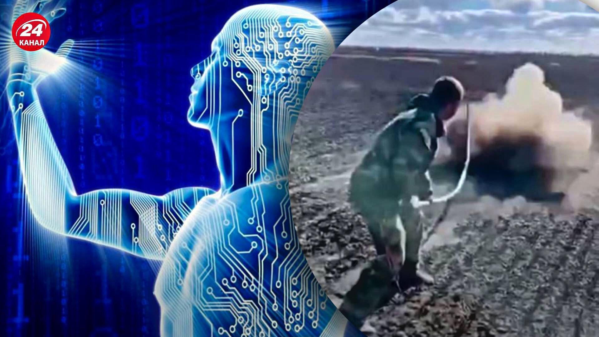 Російські військові розміновують території дерев'яними палицями - дивіться відео Російські військові розміновують території дерев'яними палицями - дивіться відео